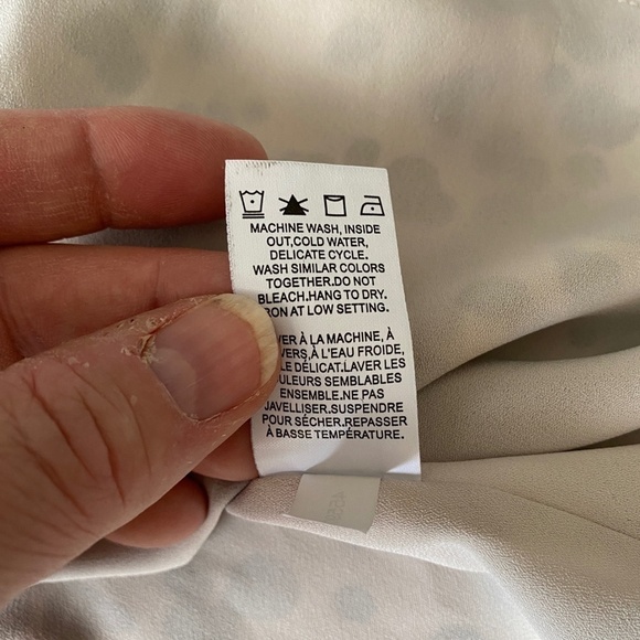 RW & Co. Women's Sleeveless Lined‎ Black Spatter Pattern Satin Blouse Size XL - Picture 7 of 10